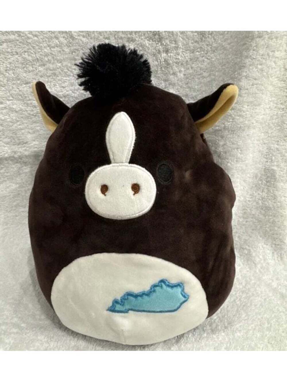 8” Squishmallow Brown Kentucky Derby Brown Horse Plush Pony Stuffed Animal